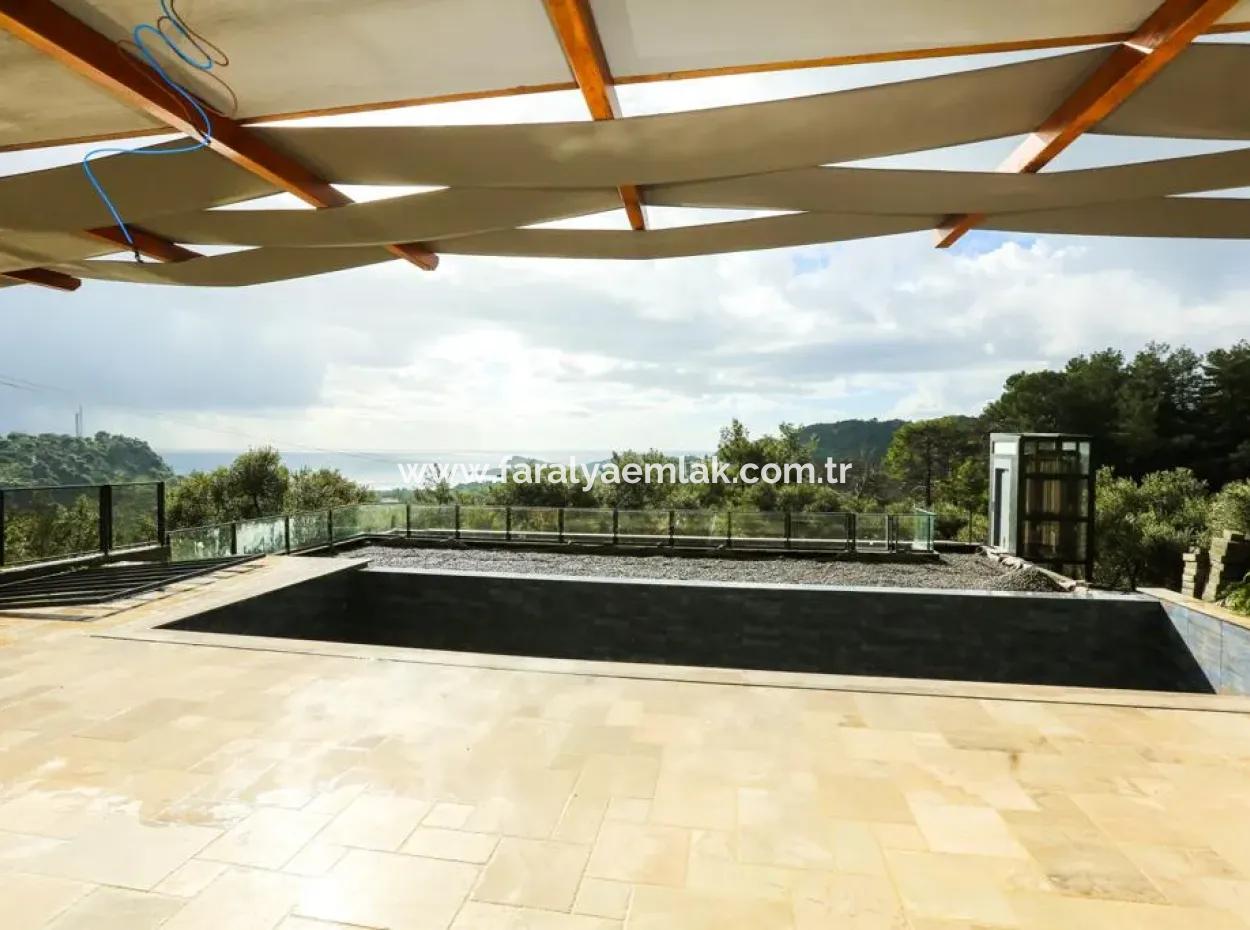 Stone Villa For Sale With Sea View In Sarigerme