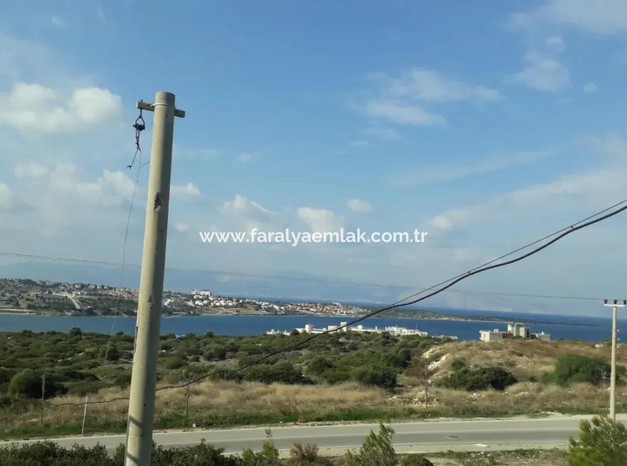 Çeşme Dalyan Mahallesinde Full Deniz Manzaralı 1176M2 İmarlı Satılık Arsa